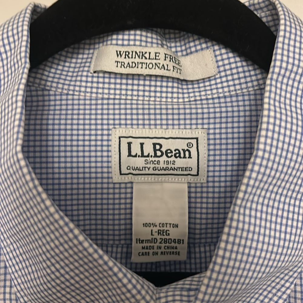 Llbean Blue Button Down - image 5